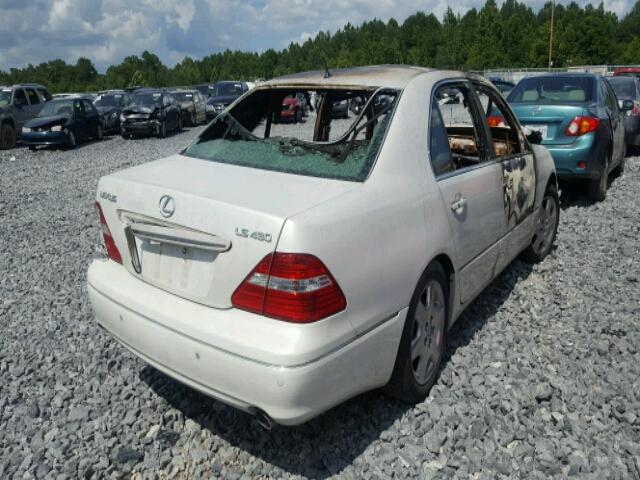 JTHBN36F640134264 - 2004 LEXUS LS BURN photo 4