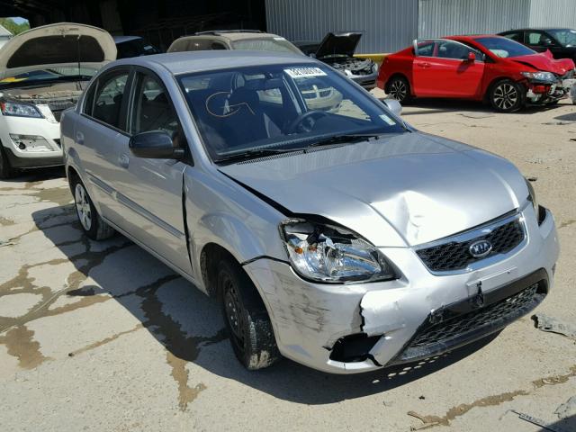 KNADH4A32B6707513 - 2011 KIA RIO BASE SILVER photo 1