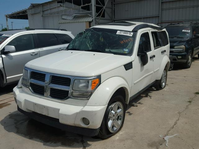 1D8GT58K27W718618 - 2007 DODGE NITRO SLT WHITE photo 2