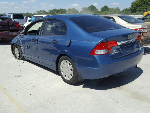 19XFA1F34BE047444 - 2011 HONDA CIVIC VP BLUE photo 3