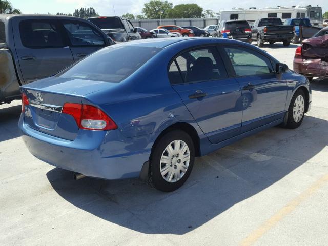 19XFA1F34BE047444 - 2011 HONDA CIVIC VP BLUE photo 4