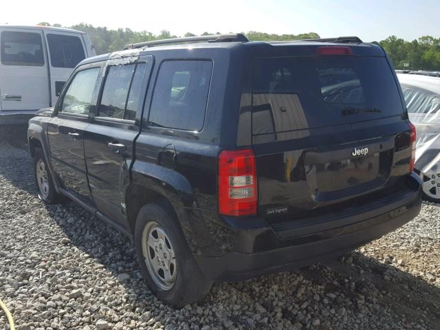 1C4NJPBAXDD276203 - 2013 JEEP PATRIOT SP BLACK photo 3