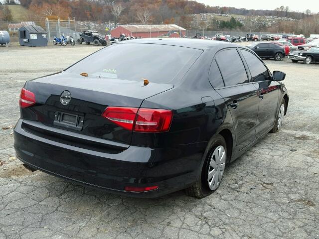 3VW1K7AJ3FM319023 - 2015 VOLKSWAGEN JETTA BASE 黑色 照片 4