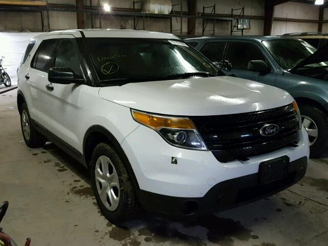 1FM5K8AR8DGA88901 - 2013 FORD EXPLORER P WHITE photo 1