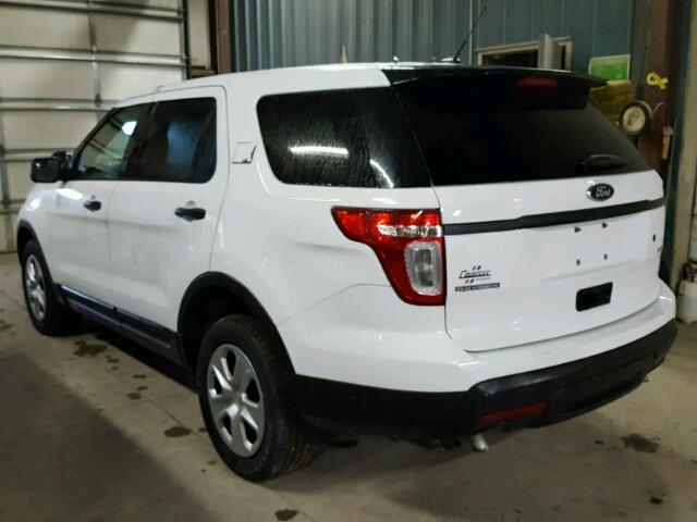 1FM5K8AR8DGA88901 - 2013 FORD EXPLORER P WHITE photo 3