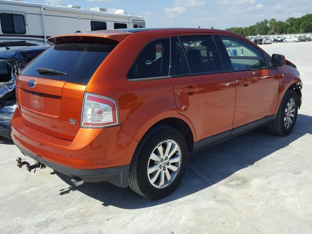 2FMDK49C87BB48398 - 2007 FORD EDGE SEL P ORANGE photo 4