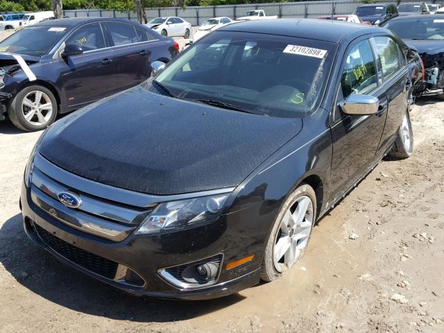 3FAHP0KC1CR329791 - 2012 FORD FUSION SPO BLACK photo 2