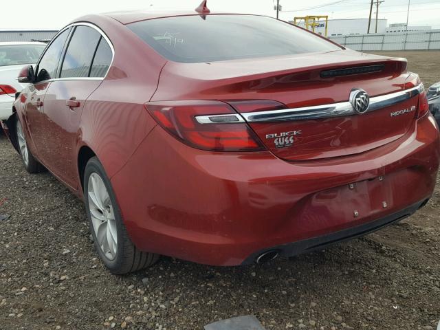 2G4GK5EX4E9188400 - 2014 BUICK REGAL RED photo 3