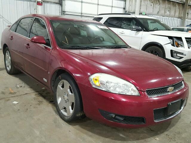 2G1WD58C079165937 - 2007 CHEVROLET IMPALA SUP RED photo 1