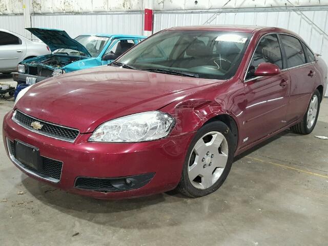 2G1WD58C079165937 - 2007 CHEVROLET IMPALA SUP RED photo 2