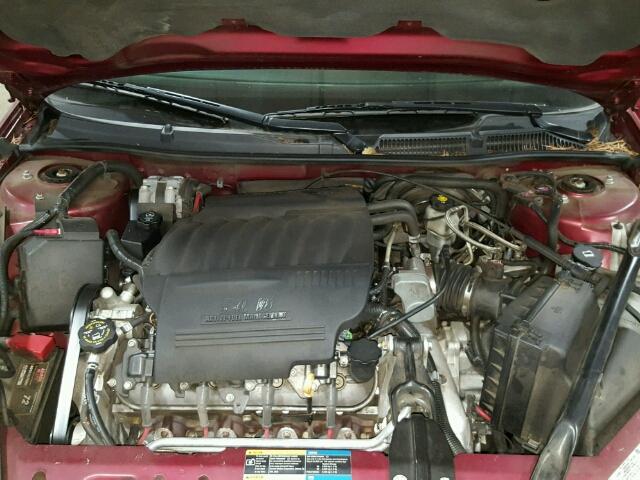 2G1WD58C079165937 - 2007 CHEVROLET IMPALA SUP RED photo 7