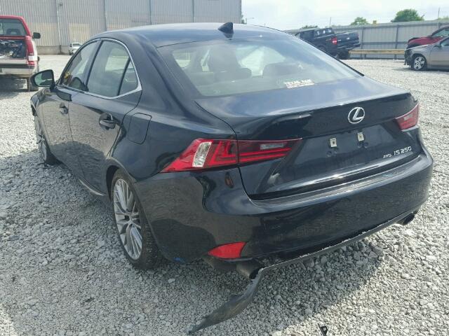 JTHCF1D25F5017240 - 2015 LEXUS IS250 AWD BLACK photo 3