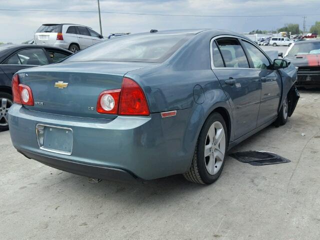 1G1ZG57B69F107936 - 2009 CHEVROLET MALIBU LS GREEN photo 4