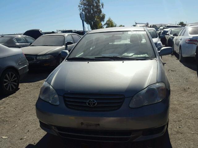 1NXBR32E54Z264544 - 2004 TOYOTA COROLLA CE SILVER photo 9