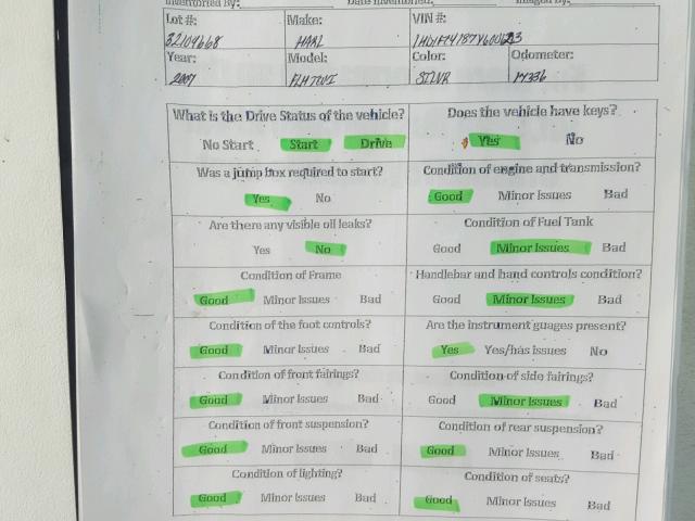 1HD1FC4187Y600623 - 2007 HARLEY-DAVIDSON FLHTCUI SILVER photo 20