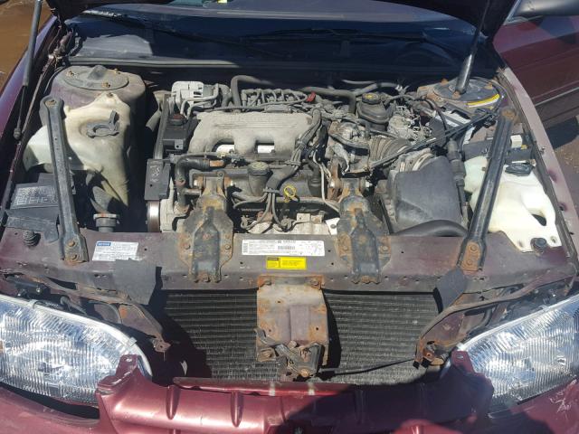 2G1WL52M6V9342038 - 1997 CHEVROLET LUMINA BAS MAROON photo 7