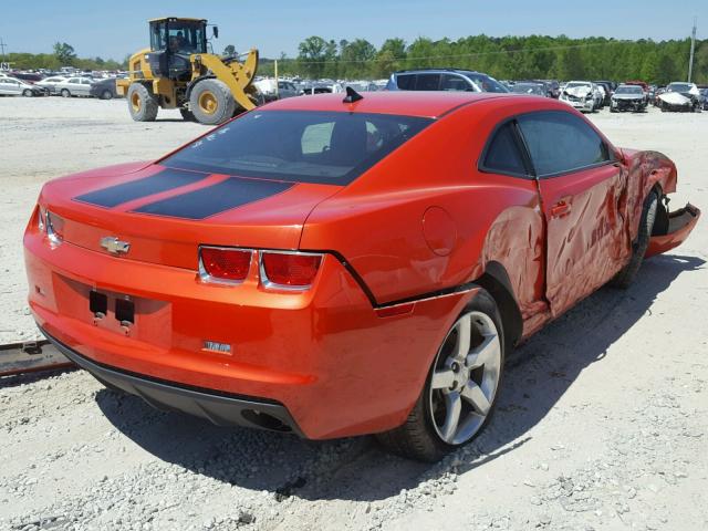 2G1FB1EV6A9132260 - 2010 CHEVROLET CAMARO LT ORANGE photo 4