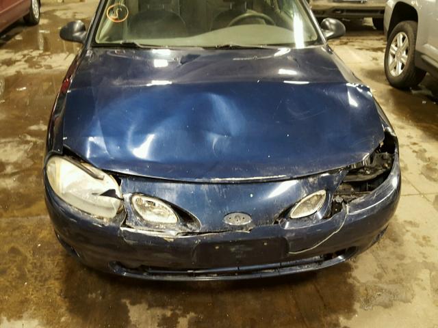 3FAFP11312R203184 - 2002 FORD ESCORT ZX2 BLUE photo 9