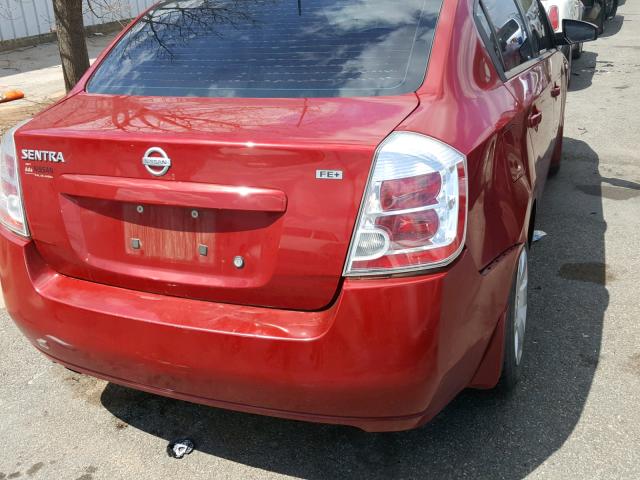 3N1AB61E39L666476 - 2009 NISSAN SENTRA 2.0 BURGUNDY photo 9