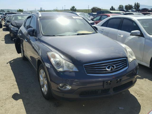 JNKAJ09F38M357362 - 2008 INFINITI EX35 BASE BLUE photo 1