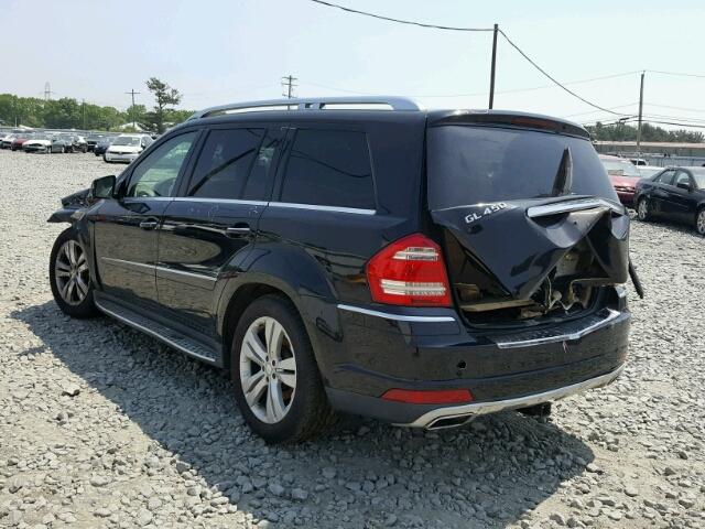 4JGBF7BE9BA639544 - 2011 MERCEDES-BENZ GL 450 4MA BLACK photo 3