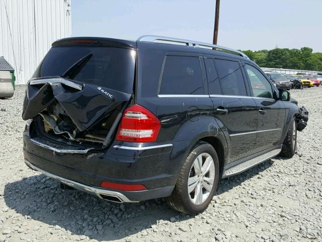 4JGBF7BE9BA639544 - 2011 MERCEDES-BENZ GL 450 4MA BLACK photo 4