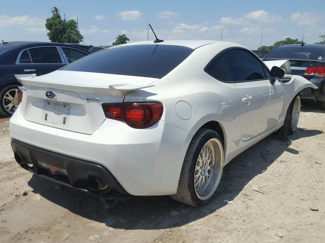 JF1ZCAC16D1605963 - 2013 SUBARU BRZ 2.0 LI WHITE photo 4