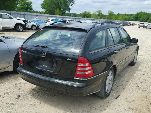 WDBRH64J42F145921 - 2002 MERCEDES-BENZ C 320 BLACK photo 4