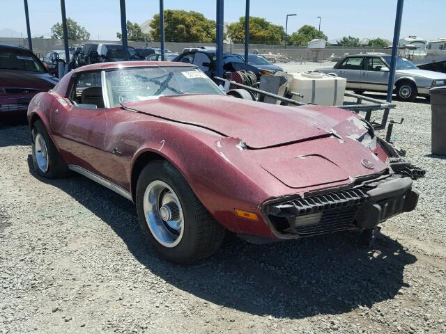 1Z37J5S426222 - 1975 CHEVROLET CORVETTE MAROON photo 1