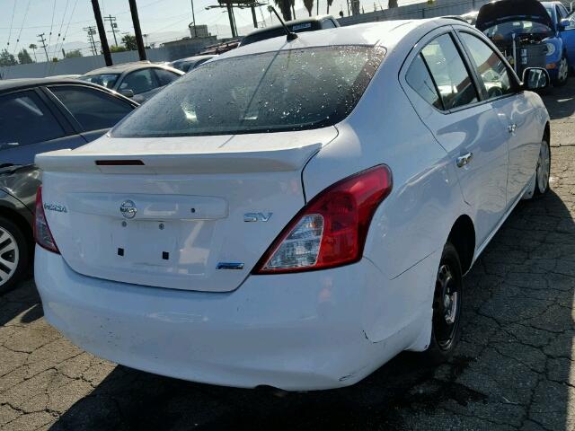 3N1CN7AP2DL876549 - 2013 NISSAN VERSA WHITE photo 4