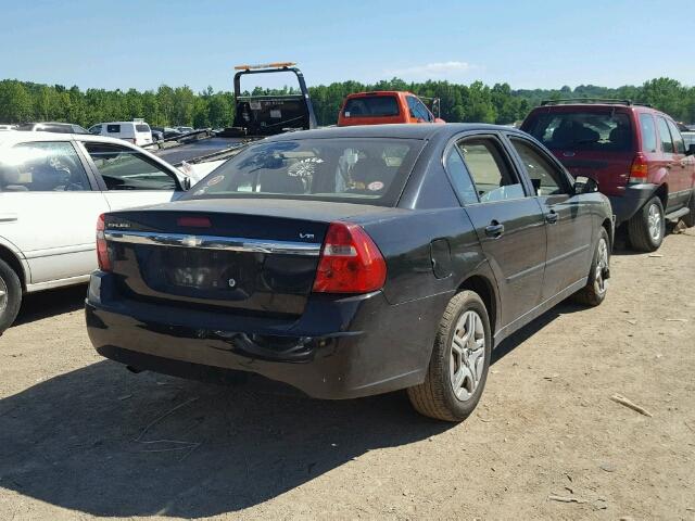 1G1ZS52854F221445 - 2004 CHEVROLET MALIBU BLACK photo 4