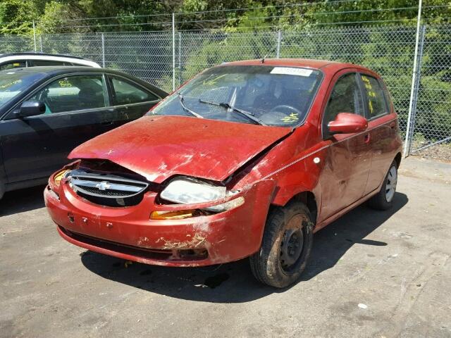 KL1TD66656B639107 - 2006 CHEVROLET AVEO BASE Qırmızı foto 2