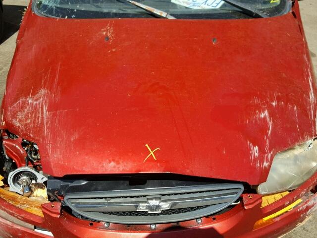 KL1TD66656B639107 - 2006 CHEVROLET AVEO BASE Qırmızı foto 7