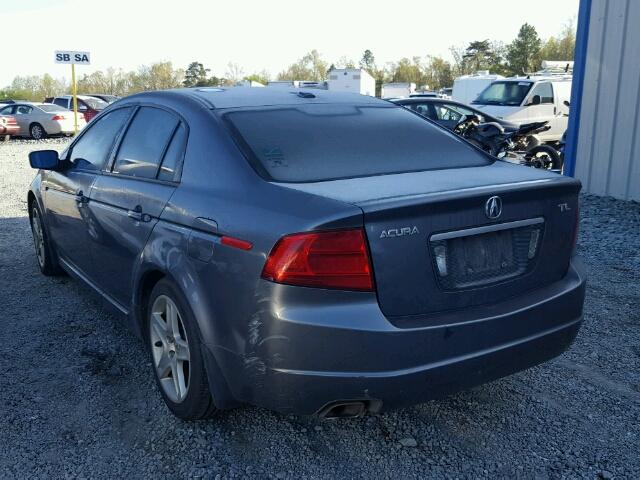 19UUA66284A063634 - 2004 ACURA TL GRAY photo 3