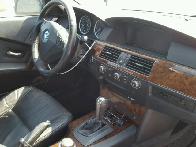 WBANE53547CW68854 - 2007 BMW 525 I WHITE photo 9