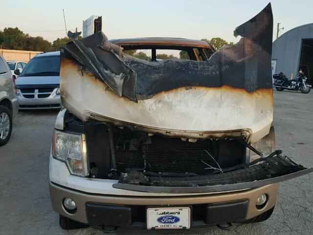 1FTFW1EF9BKD02664 - 2011 FORD F150 WHITE photo 9