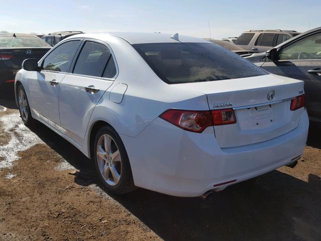 JH4CU2F6XDC000762 - 2013 ACURA TSX TECH WHITE photo 3