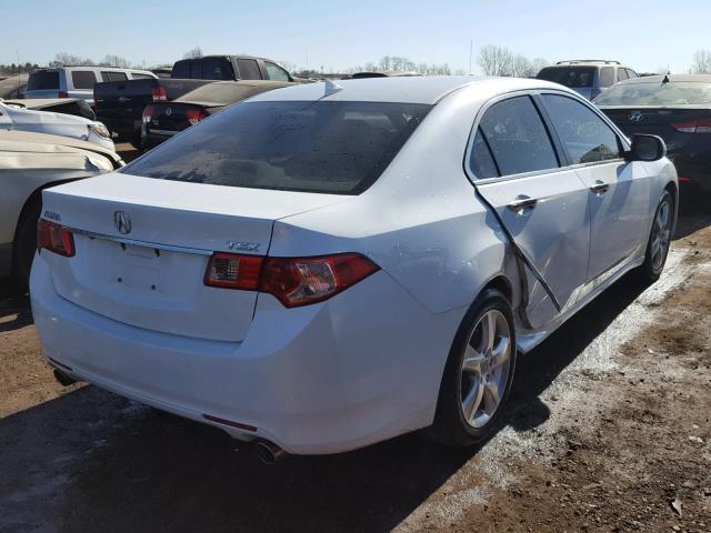 JH4CU2F6XDC000762 - 2013 ACURA TSX TECH WHITE photo 4