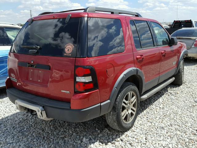 1FMEU73E17UA72009 - 2007 FORD EXPLORER X RED photo 4