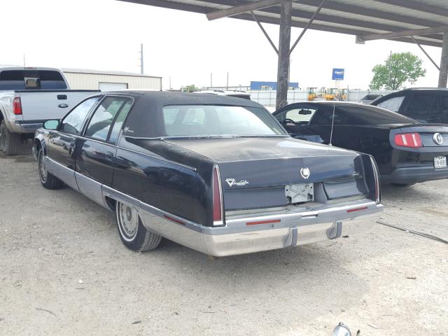 1G6DW52P9TR703414 - 1996 CADILLAC FLEETWOOD BLACK photo 3