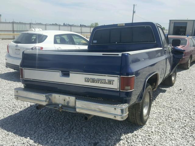 1GCDC14H6GS201740 - 1986 CHEVROLET C10 BLUE photo 4