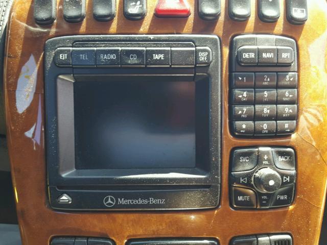 WDBPJ75J22A028092 - 2002 MERCEDES-BENZ CL 500 BLACK photo 9