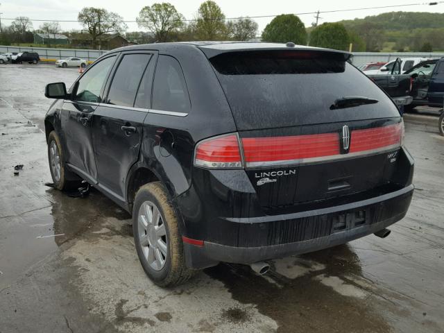 2LMDU88C48BJ24334 - 2008 LINCOLN MKX BLACK photo 3