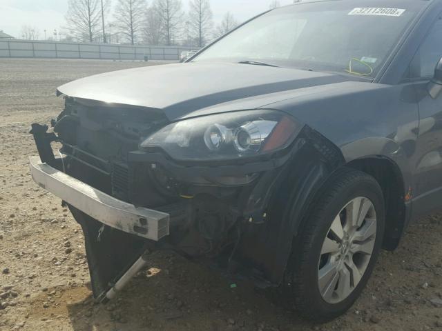 5J8TB1H29CA003577 - 2012 ACURA RDX SILVER photo 9