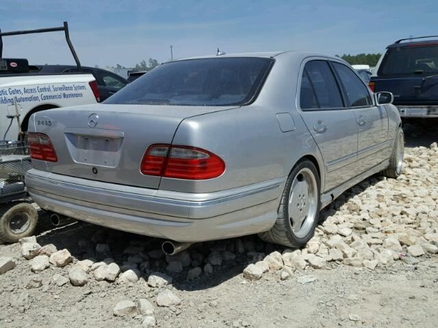 WDBJF70J71B210376 - 2001 MERCEDES-BENZ E 430 SILVER photo 4