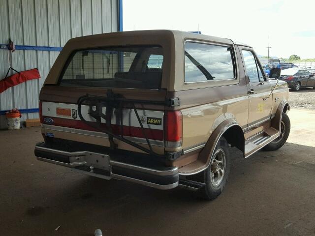 1FMEU15H2MLA37548 - 1991 FORD BRONCO U10 BROWN photo 4