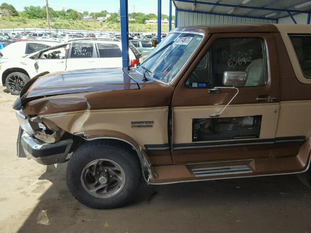 1FMEU15H2MLA37548 - 1991 FORD BRONCO U10 BROWN photo 9