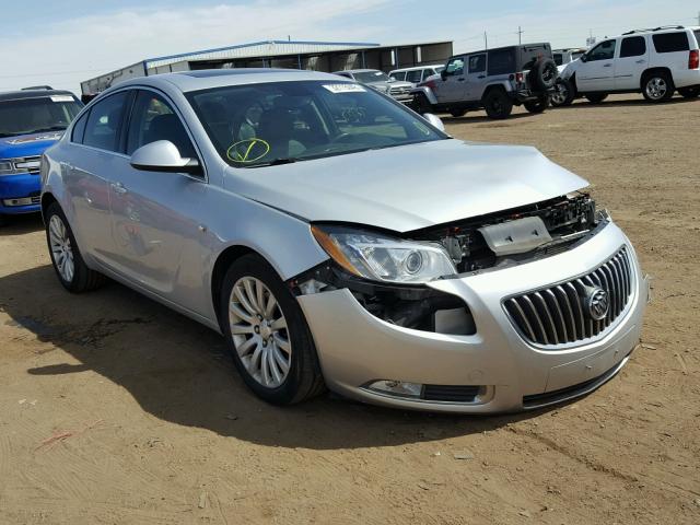 W04GX5GV4B1101350 - 2011 BUICK REGAL CXL SILVER photo 1