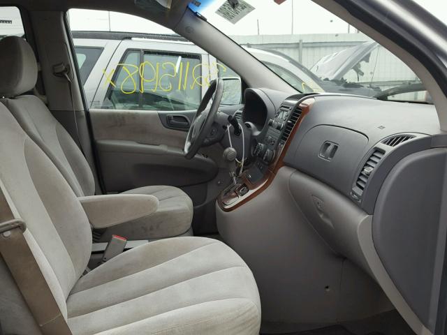 KNDMB233986197174 - 2008 KIA SEDONA EX GRAY photo 5