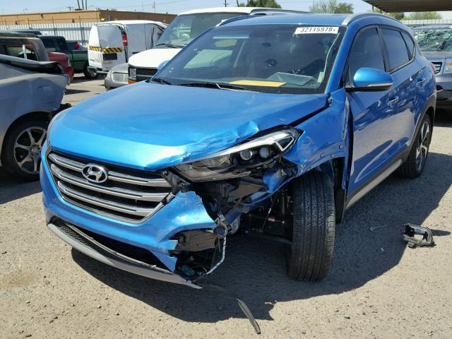 KM8J33A24HU325134 - 2017 HYUNDAI TUCSON LIM BLUE photo 9